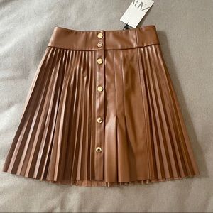 ZARA Faux leather skirt